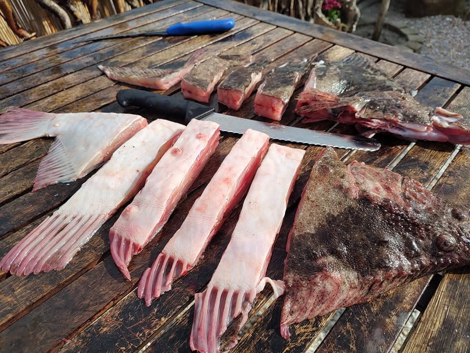 Pește proaspăt de lac filetat pe loc, la Taverna Le GaFish din Sarichioi